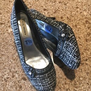 Steve Madden Black and White Heels